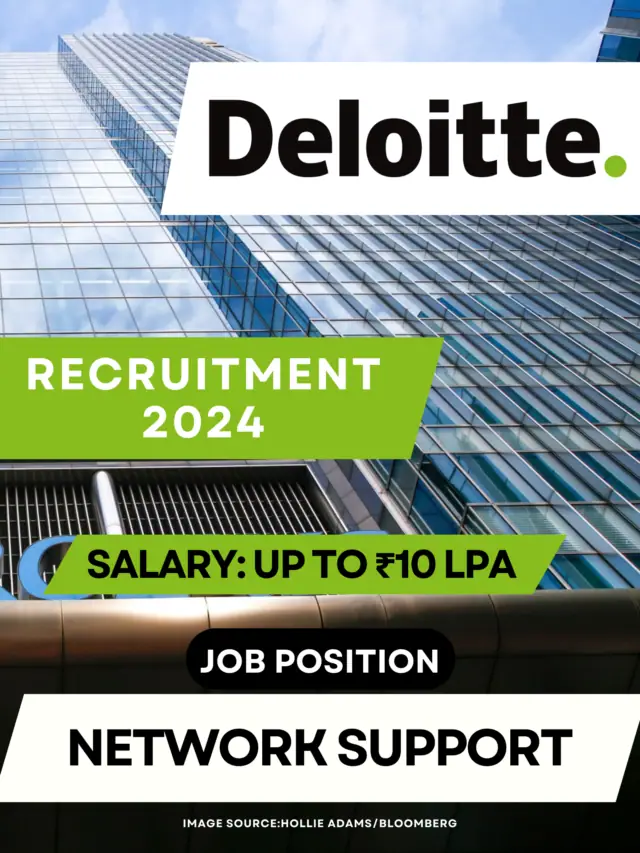 Deloitte Analyst/Sr. Analyst – Network Support, ₹10 LPA | Apply Now ...