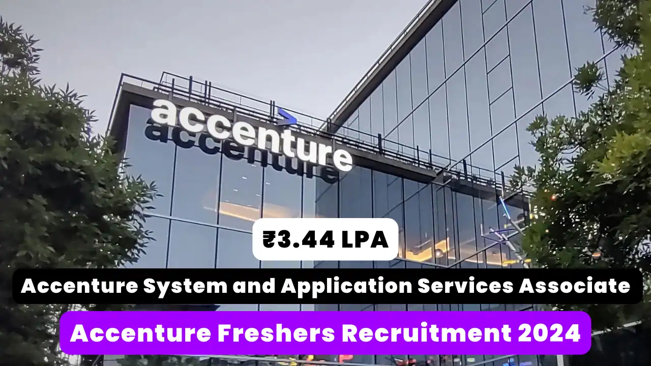 Accenture Job 2024 Hiring System & Application Services Associate