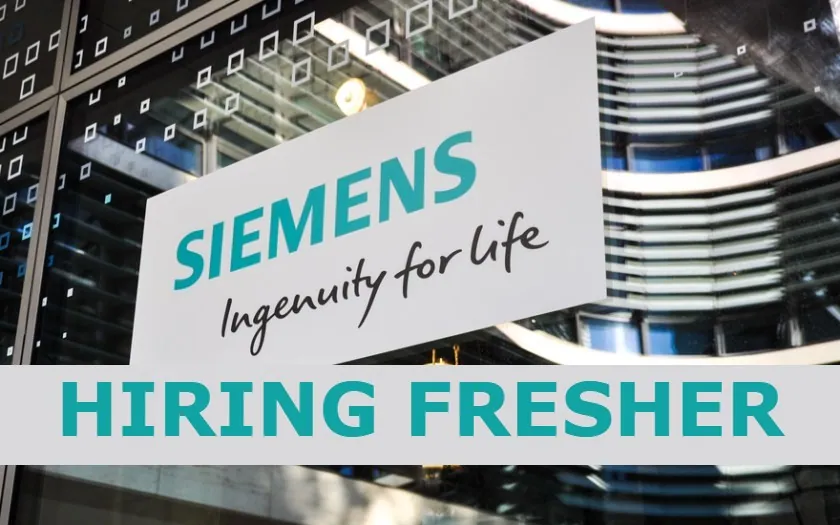 Siemens Recruitment 2024 For Freshers Trainee Recent Graduate In